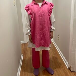 Modest turkish pink 3pc set